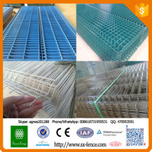 Alta qualidade verde cor PVC revestido cerca de malha de arame Curva cerca de malha de arame (Fábrica de vendas diretas)